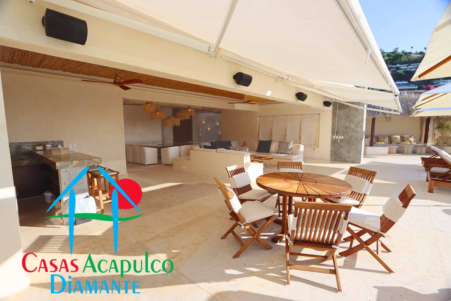 Tres Vistas - Terraza con alberca y palapa 4